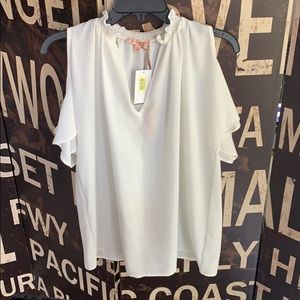 NWT flowy cold shoulder Gibson Latimer Blouse